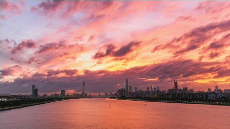 00277 珠江晚霞